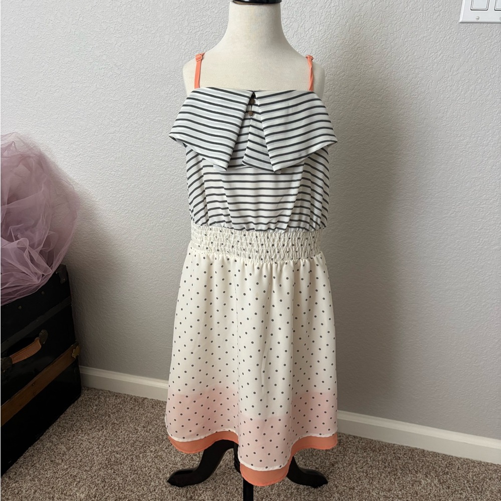 Striped and Polka Dot Kids Dress